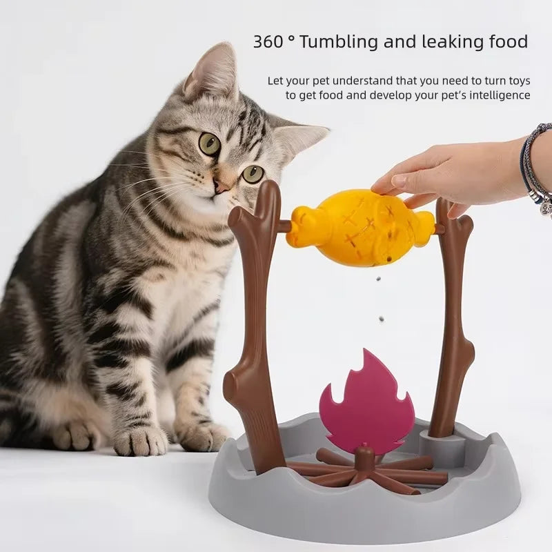 slow feeding interactive cat toy