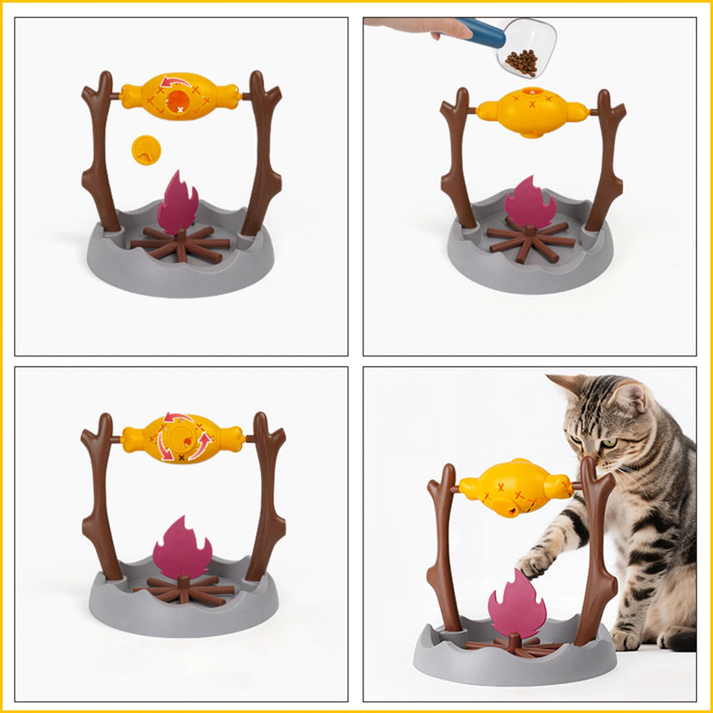 slow feeding interactive cat toy