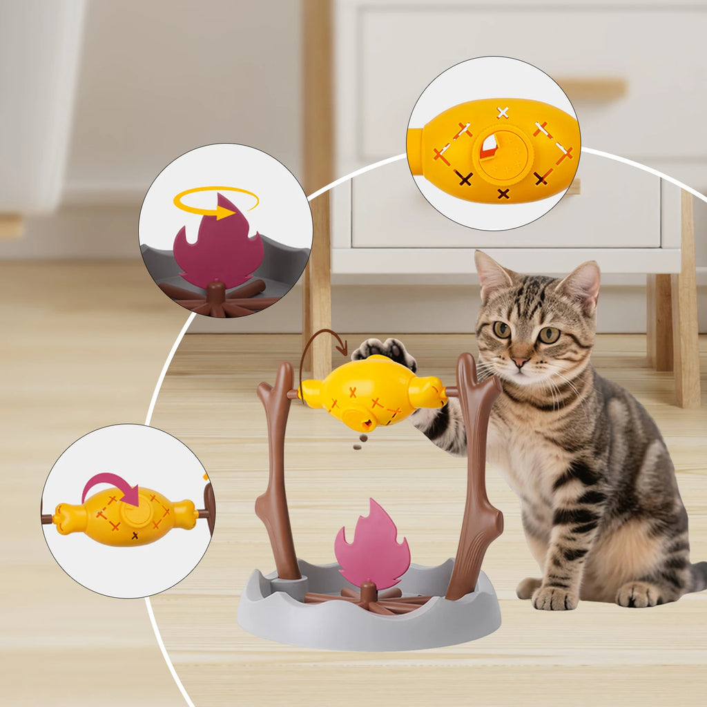 slow feeding interactive cat toy